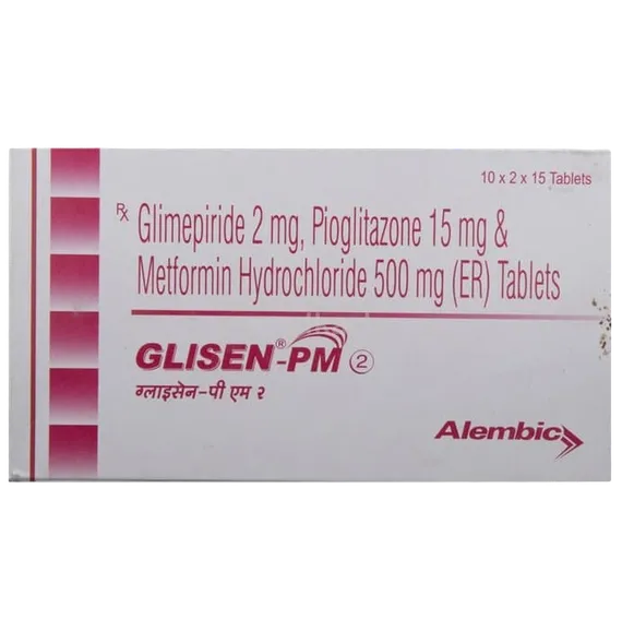 glisen pm 2mg tablet 15's